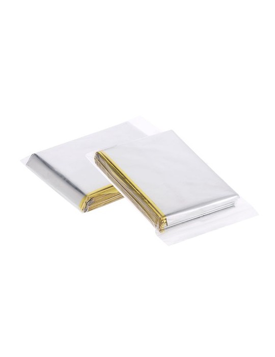 Couverture thermique personnalisée Mithak Matières : PET Couleurs : doré cadeau entreprise pas cher