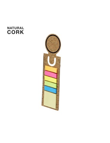 Règle personnalisée marque-pages Rusnik Matières : liège Couleurs : naturel 2