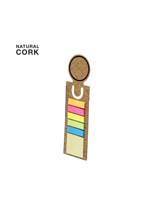 Règle personnalisée marque-pages Rusnik Matières : liège Couleurs : naturel personnalisable avec votre logo