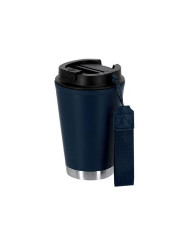 Verre thermique personnalisé - Wirten Couleurs : bleu marine Matières : polypropylène (PP) recyclé objet promotionnel éco-respon