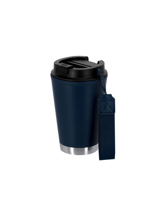 Verre thermique personnalisé - Wirten Couleurs : bleu marine Matières : polypropylène (PP) recyclé objet promotionnel éco-respon