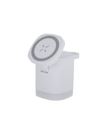 Chargeur publicitaire personnalisé Ruclox Matières : ABS recyclé Couleurs : blanc