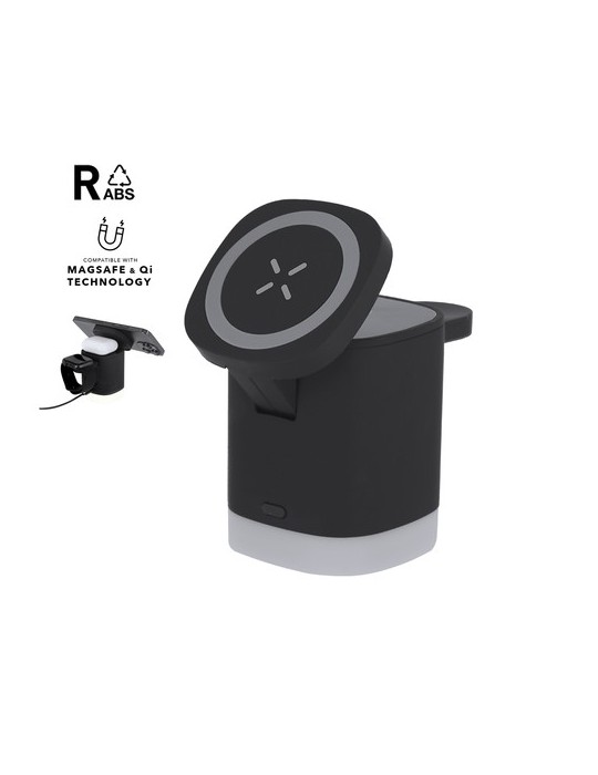 Chargeur publicitaire personnalisé Ruclox Matières : ABS recyclé Couleurs : blanc goodies publicitaire événementiel