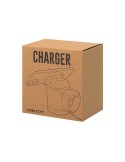 Chargeur publicitaire personnalisé Ruclox Matières : ABS recyclé Couleurs : blanc objet publicitaire robuste