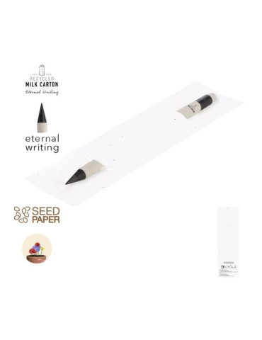 Crayon publicitaire éternel Stauton Couleurs : blanc Matières : carton de lait recyclé 2
