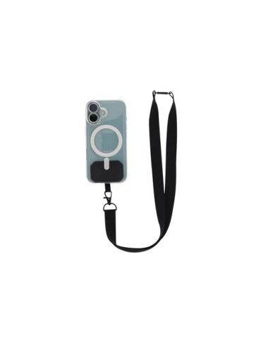 Lanyard publicitaire personnalisé Support Sailix Matières : polyester Couleurs : noir cadeau entreprise pas cher