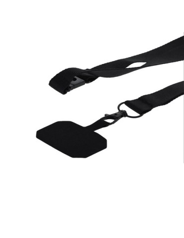 Lanyard publicitaire personnalisé Support Sailix Matières : polyester Couleurs : noir impression haute définition