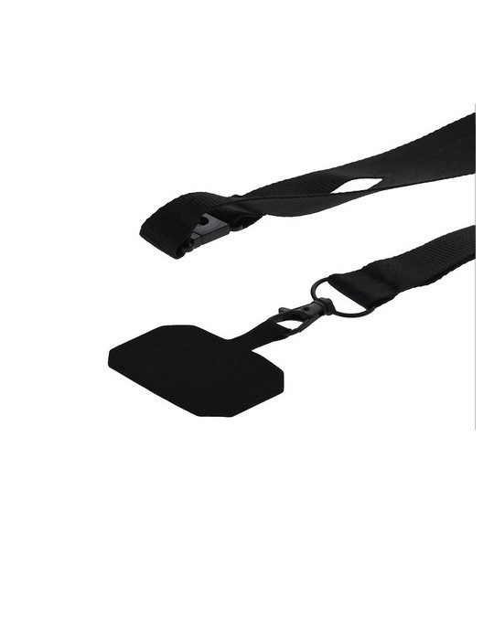 Lanyard publicitaire personnalisé Support Sailix Matières : polyester Couleurs : noir impression haute définition