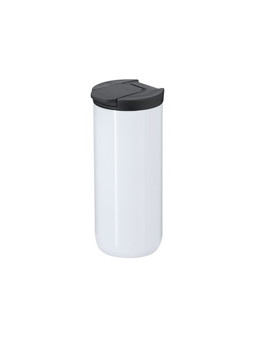 Verre Thermique Personnalisé de Sublimation Lyrena Matières : acier inoxydable Couleurs : blanc cadeau entreprise pas cher