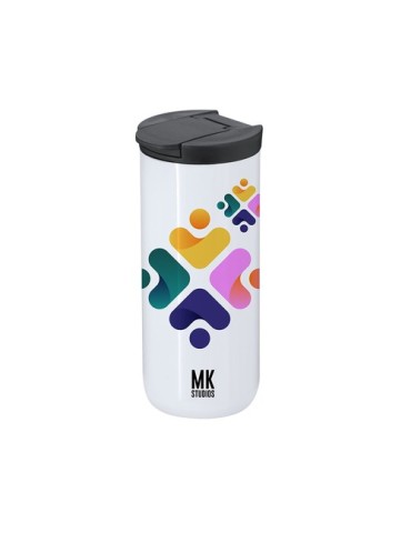 Verre Thermique Personnalisé de Sublimation Lyrena Matières : acier inoxydable Couleurs : blanc marquage laser ultra précis