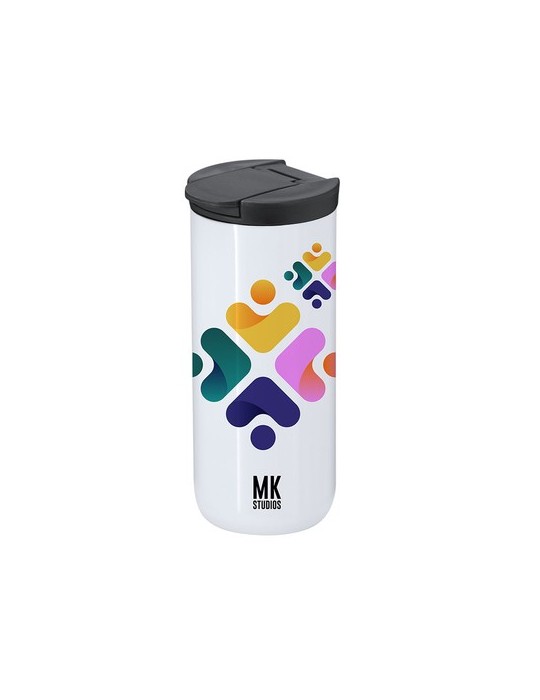 Verre Thermique Personnalisé de Sublimation Lyrena Matières : acier inoxydable Couleurs : blanc marquage laser ultra précis