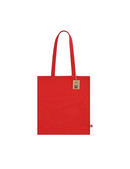 Sac Fairtrade publicitaire Jamal Matières : coton Couleurs : blanc objet promo petit budget