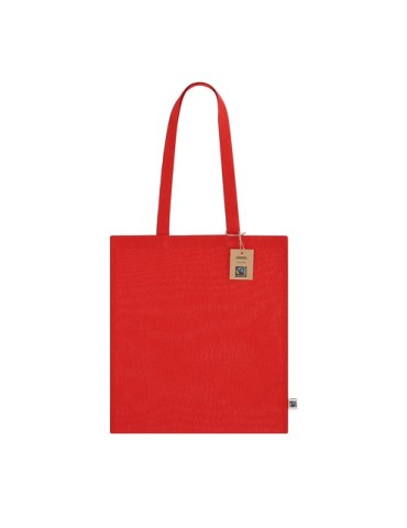Sac Fairtrade publicitaire Jamal Matières : coton Couleurs : rouge livraison express 24h 48h