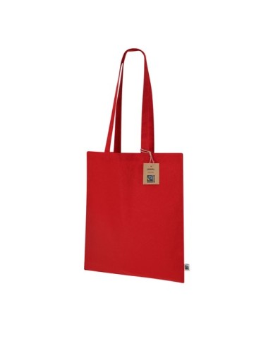 Sac Fairtrade publicitaire Jamal Matières : coton Couleurs : rouge personnalisation sur mesure