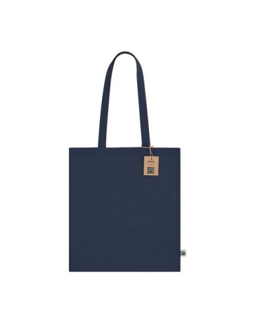Sac Fairtrade publicitaire Jamal Matières : coton Couleurs : bleu cadeau client original