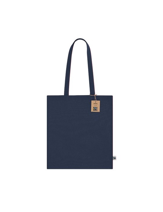 Sac Fairtrade publicitaire Jamal Matières : coton Couleurs : orange objet publicitaire robuste