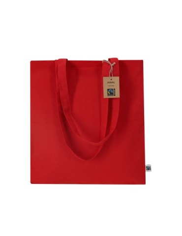 Sac Fairtrade publicitaire Jamal Matières : coton Couleurs : fuchsia cadeau entreprise pas cher