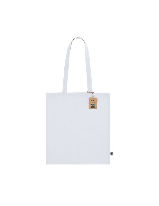 Sac Fairtrade publicitaire Jamal Matières : coton Couleurs : bleu marine objet publicitaire robuste