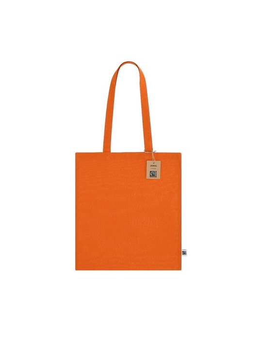 Sac Fairtrade publicitaire Jamal Matières : coton Couleurs : bleu marine marquage couleur éclatante