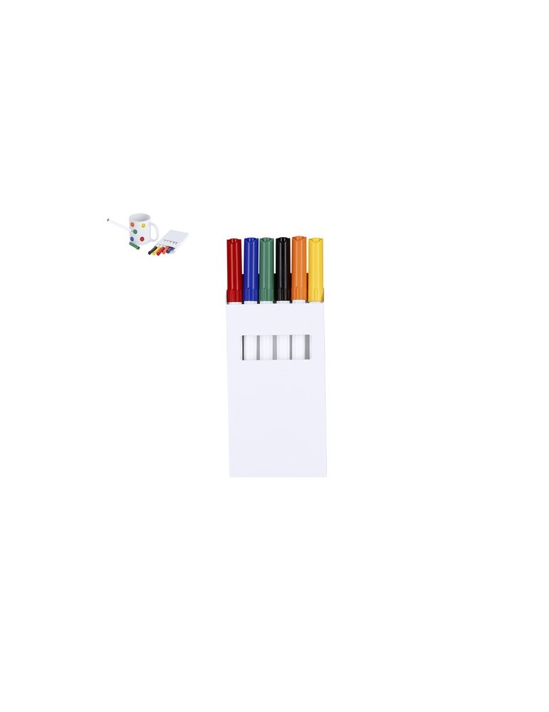 Set de Marqueurs publicitaires s Kuyam Matières : carton recyclé Couleurs : blanc personnalisable avec votre logo