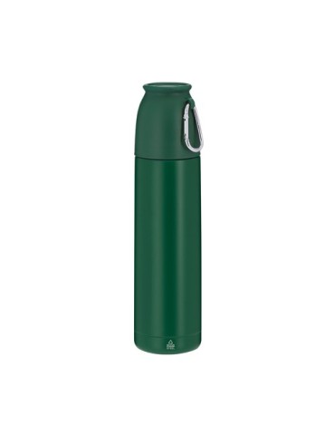 Thermo publicitaire  Clorin Couleurs : bleu marine Matières : acier inoxydable recyclé objet promo petit budget