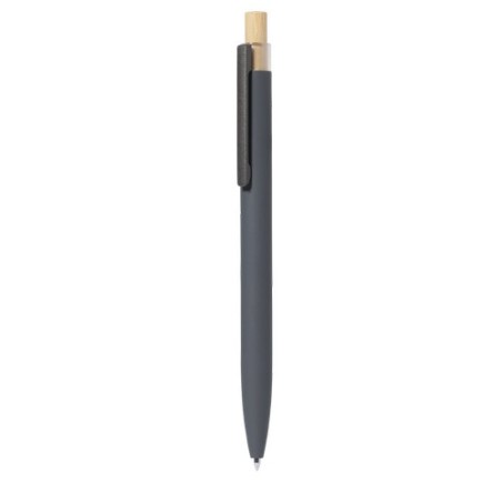 Stylo Éco-responsable Personnalisé et Stylé - Adam à Prix Abordable Matières : bambou Couleurs : gris objet publicitaire robuste
