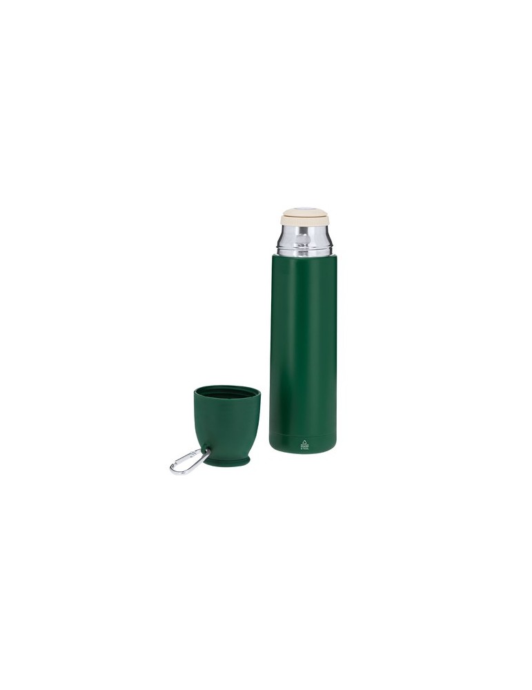 Thermo publicitaire  Clorin Couleurs : noir Matières : acier inoxydable recyclé personnalisation rapide en France