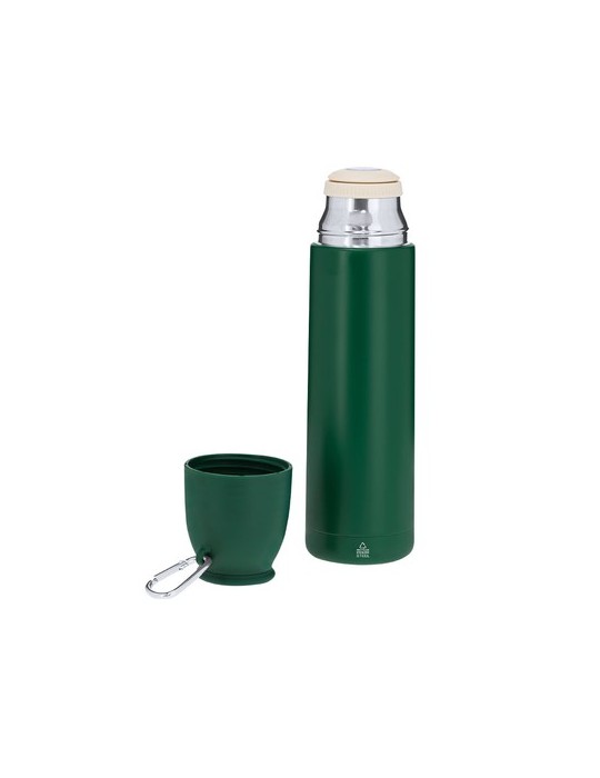 Thermo publicitaire  Clorin Couleurs : noir Matières : acier inoxydable recyclé personnalisation rapide en France