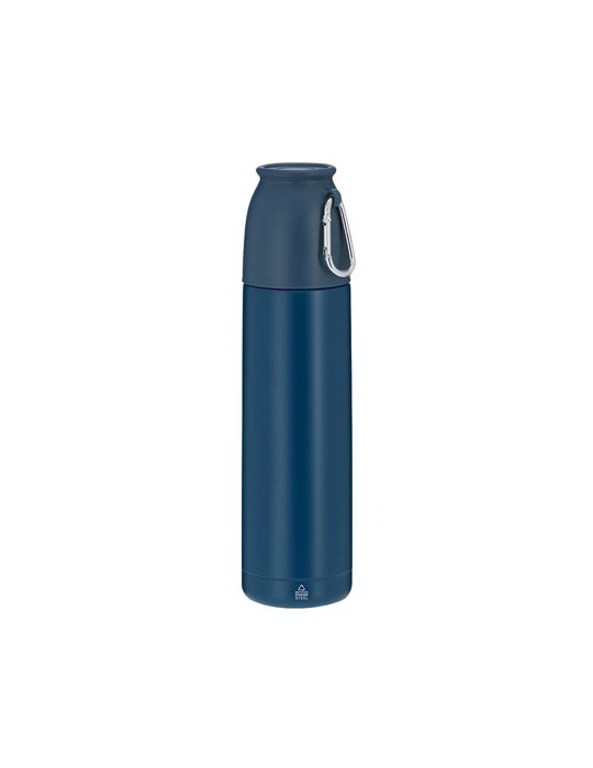 Thermo publicitaire  Clorin Couleurs : noir Matières : acier inoxydable recyclé goodies publicitaire durable