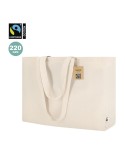 Sac Fairtrade publicitaire Kimich Matières : coton Couleurs : naturel personnalisable avec votre logo