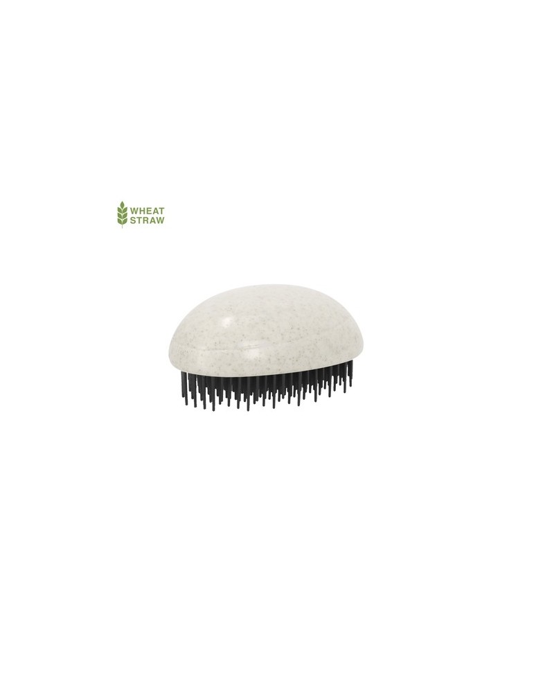 Brosse Démêlante personnalisée de qualité Nymar Matières : ABS Couleurs : naturel personnalisable avec votre logo