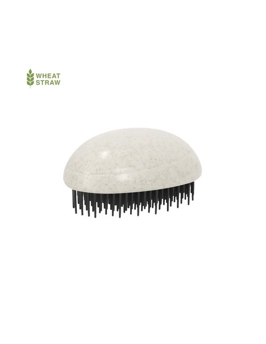 Brosse Démêlante personnalisée de qualité Nymar Matières : ABS Couleurs : naturel personnalisable avec votre logo