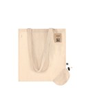 Sac Pliable Éco-responsable Personnalisé Fairtrade Kieran Matières : coton Couleurs : naturel goodies publicitaire événementiel