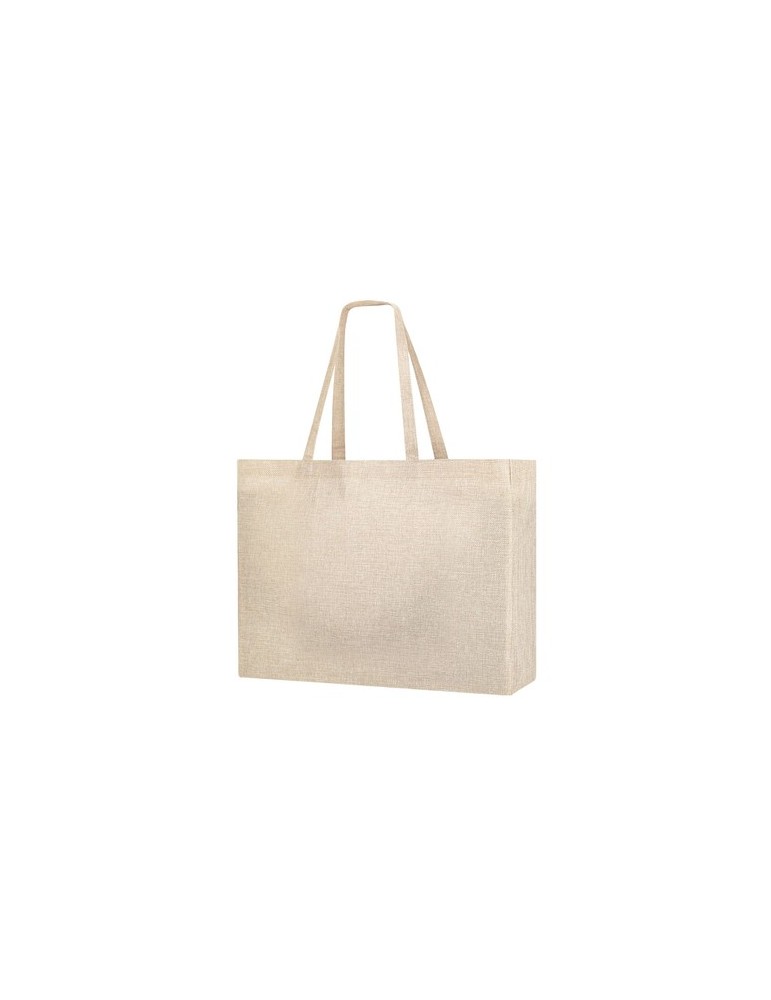 Sac publicitaire de sublimation  Syla Matières : polyester Couleurs : naturel goodies publicitaire événementiel