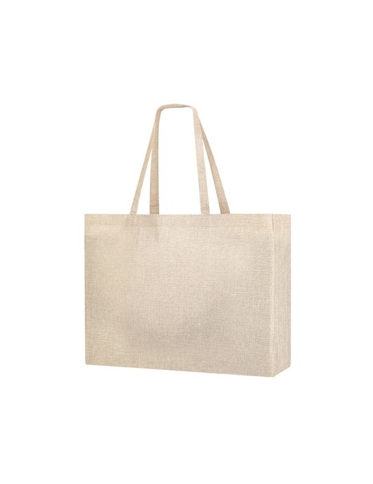Sac publicitaire de sublimation  Syla Matières : polyester Couleurs : naturel goodies publicitaire événementiel