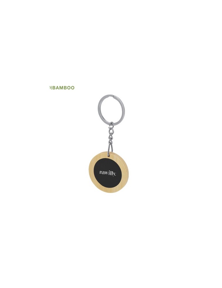 Porte-Clés publicitaire personnalisé Khozax Matières : bambou goodies publicitaire événementiel