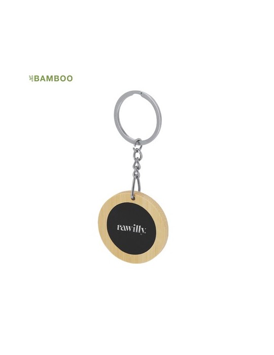 Porte-Clés publicitaire personnalisé Khozax Matières : bambou goodies publicitaire événementiel