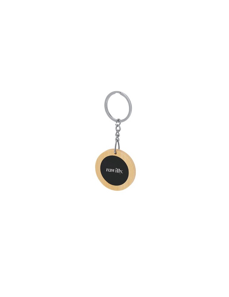 Porte-Clés publicitaire personnalisé Khozax Matières : bambou objet promotionnel éco-responsable