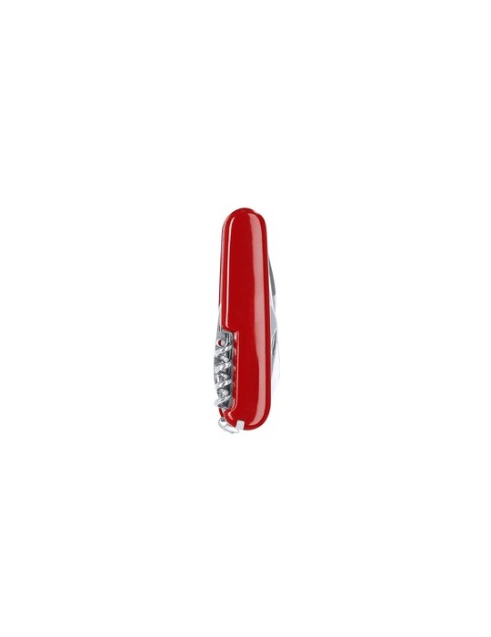 Canif publicitaire multi-usages Mansni Matières : acier inoxydable Couleurs : rouge