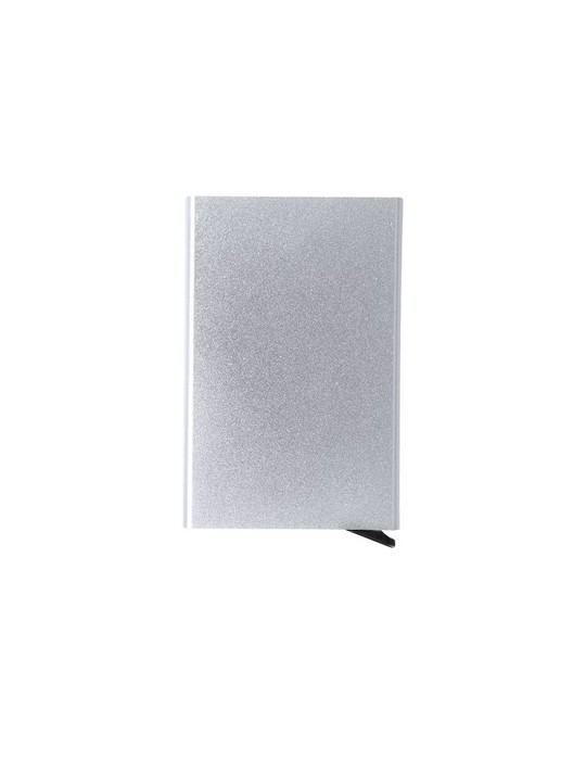 Porte-Cartes Publicitaires Éco-responsables Harbanix Matières : aluminium recyclé  Couleurs : argenté