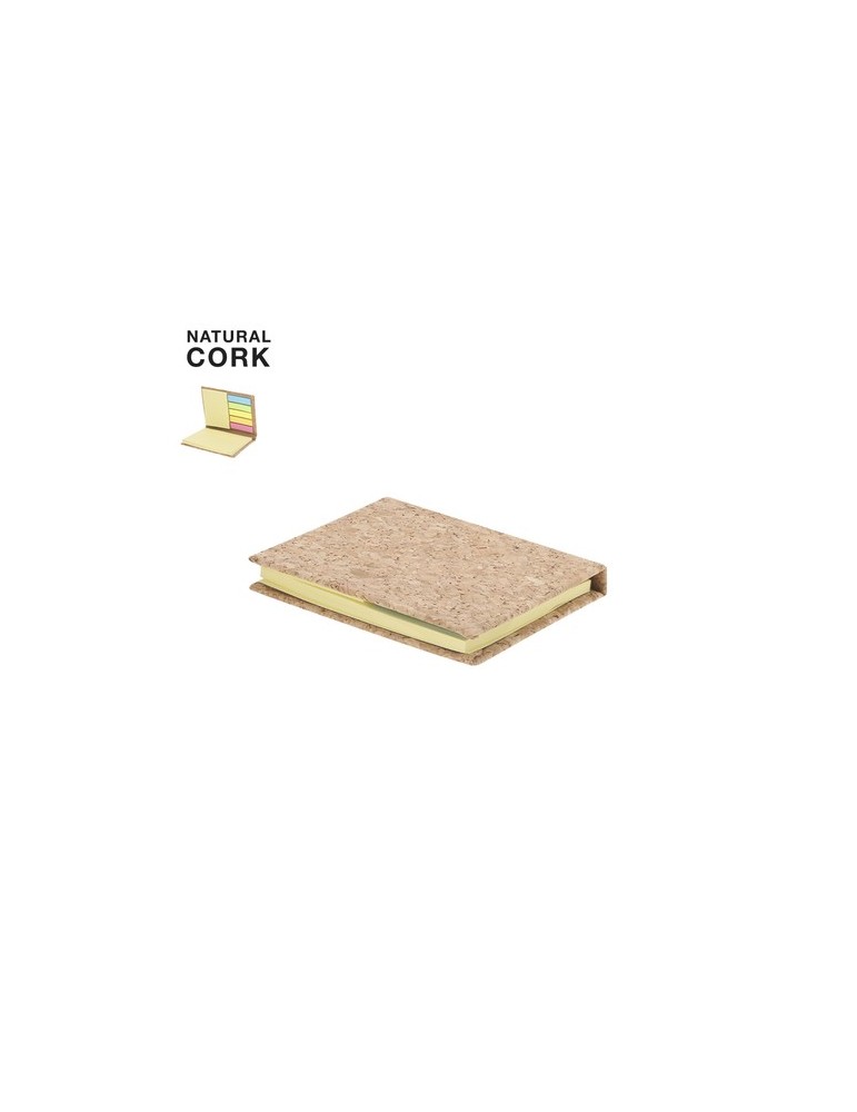 Bloc-notes publicitaire personnalisé Feron Matières : liège Couleurs : naturel personnalisable avec votre logo