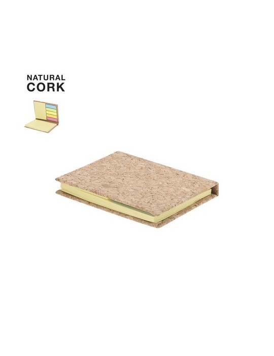 Bloc-notes publicitaire personnalisé Feron Matières : liège Couleurs : naturel personnalisable avec votre logo
