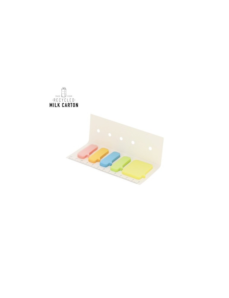 Bloc-notes publicitaire personnalisé Kalinex Couleurs : blanc Matières : carton de lait recyclé personnalisable avec votre logo