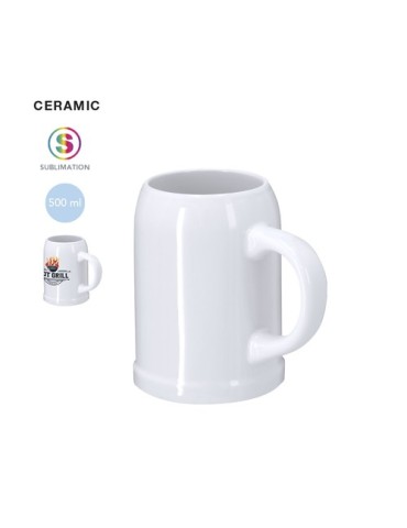 Carafe publicitaire de sublimation  Reggio Matières : céramique Couleurs : blanc 2