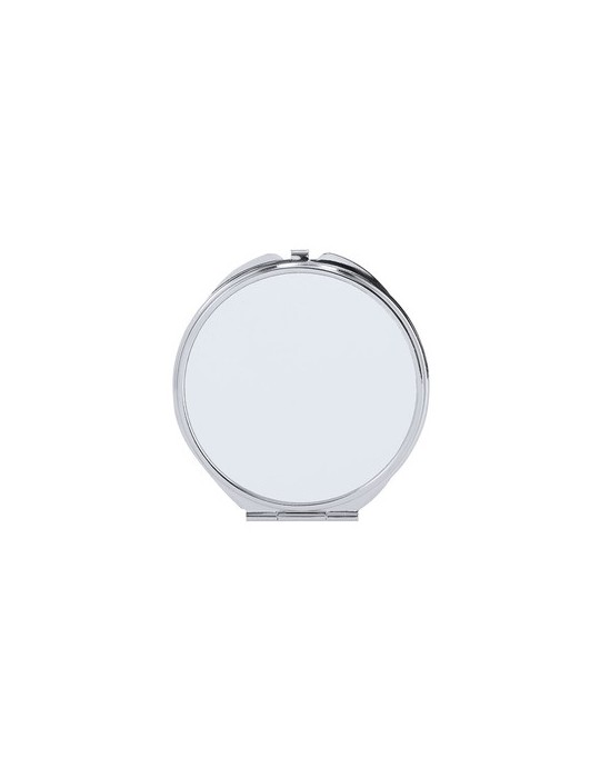 Miroir publicitaire de sublimation Ariela Matières : métal Couleurs : blanc