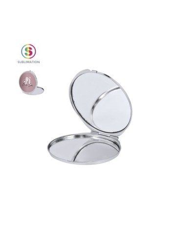 Miroir publicitaire de sublimation Ariela Matières : métal Couleurs : blanc 2