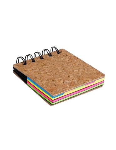 Bloc-notes publicitaire  Terny Matières : liège Couleurs : naturel cadeau entreprise pas cher