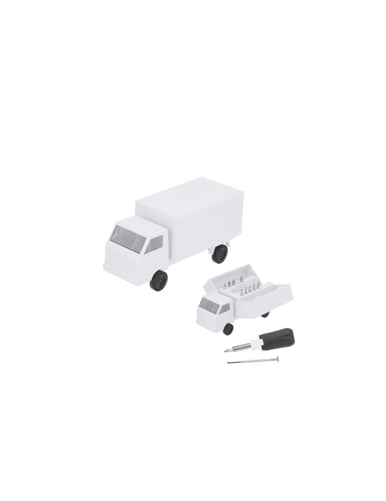 Set d'outils publicitaires personnalisés Fibrex Couleurs : blanc personnalisable avec votre logo