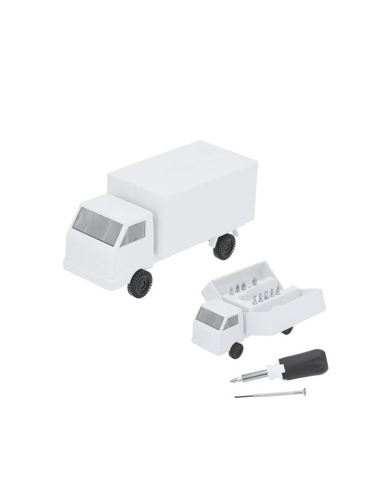 Set d'outils publicitaires personnalisés Fibrex Couleurs : blanc personnalisable avec votre logo