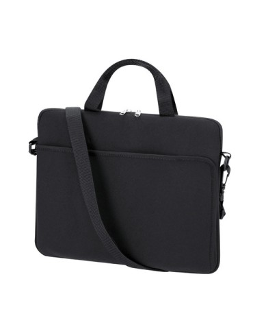 Housse publicitaire pour ordinateur portable Gormond Matières : softshell Couleurs : noir cadeau entreprise pas cher